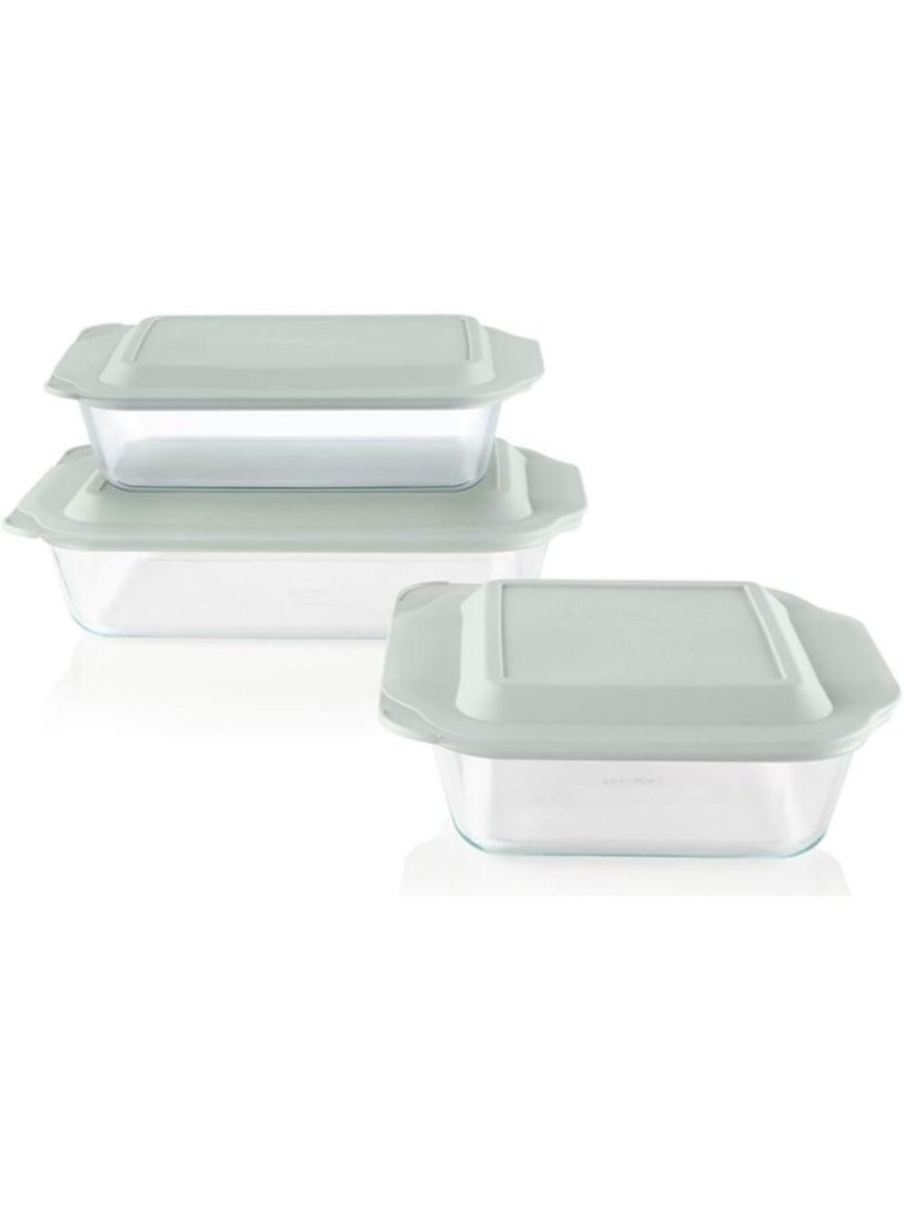 Versatile Glass Baking Dish Set - 3 Sizes (9"x13", 7"x11", 8"x8") for Cooking